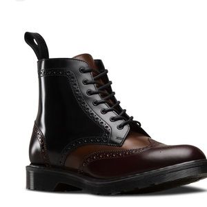 Dr. Martens Anthony Brogue Ankle Boot In Red (Brown)
